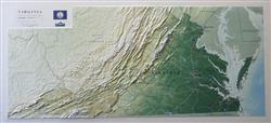 Virginia 3D Geophysical Relief Map 0048